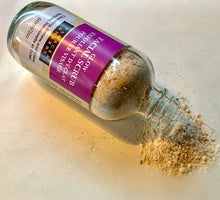 GLOW! Facial Scrub : a gentle exfoliant made from a mixture of organic herbs and grains.