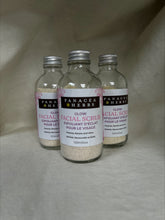 GLOW! Facial Scrub : a gentle exfoliant made from a mixture of organic herbs and grains.